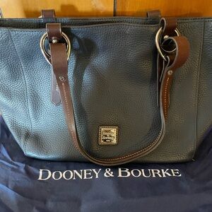 Dooney & Bourke Blue Leather Tote